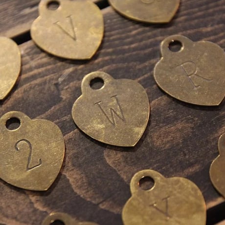 Lucky Brass Tag (Heart)