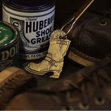 "There is a snake in my boot" Brass Opener Keyring