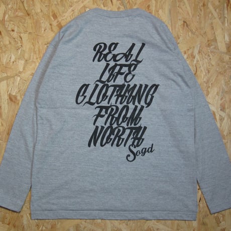 So Glad  L/S Pocket TEE Gray