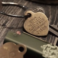 Lucky Brass Tag (Heart)