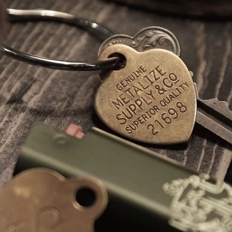Lucky Brass Tag (Heart)