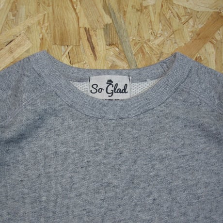 So Glad  Cut-Off Crew Neck Sweat Gray