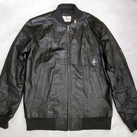 So Glad MA‐1 Leather Jacket