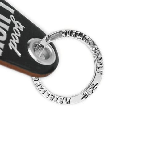 Good Luck Leather Key Tag