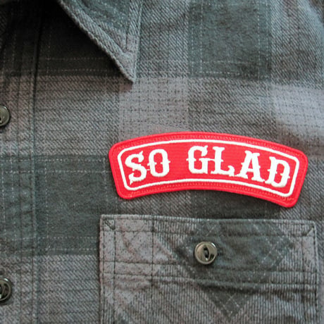 So Glad Hand Flannel Shirt Charcoal×Black