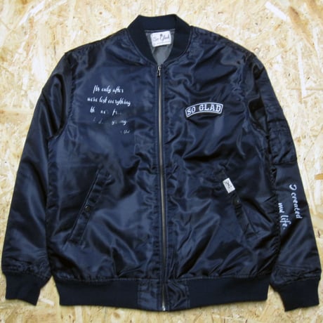 So Glad MA-1 Jacket Navy