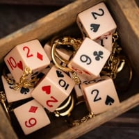 Vintage Poker Dice Keyring