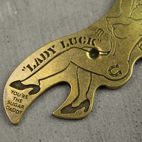 "Lady Luck"Nude girl opener key ring