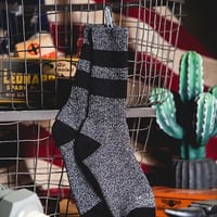 Retro Mid-Tube Cotton Socksclassic stripe(hemp gray × black)