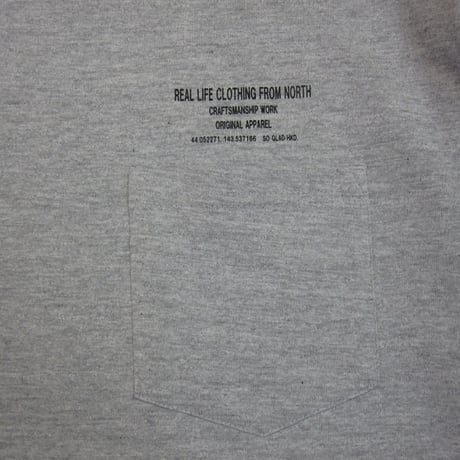 So Glad  L/S Pocket TEE Gray