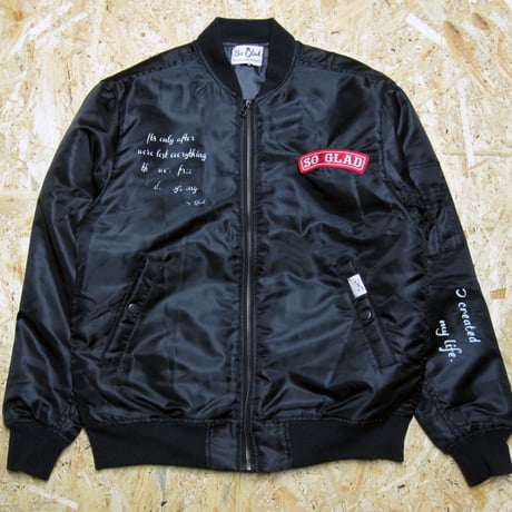 So Glad MA-1 Jacket Black