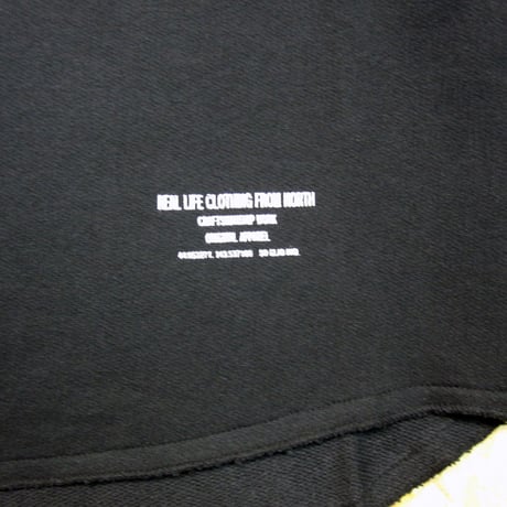 So Glad  Cut-Off Crew Neck Sweat BLK