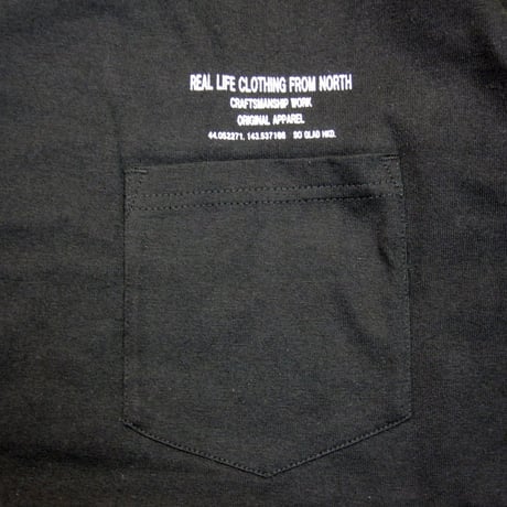 So Glad  L/S Pocket TEE BLK