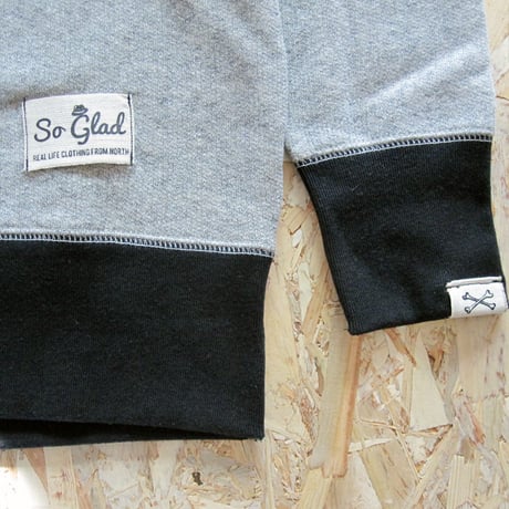 So Glad Vintage French Terry Sweat V・H×Black