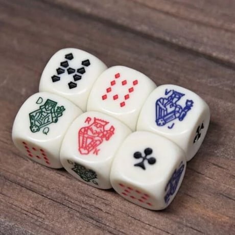 Poker Dice Keychain