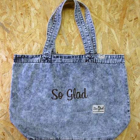 So Glad Denim Large Tote Bag