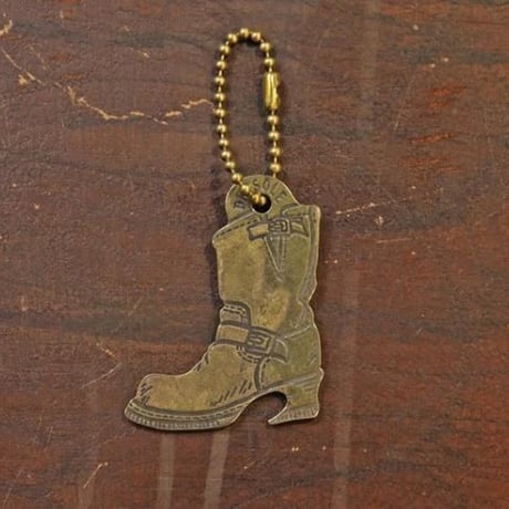 "There is a snake in my boot" Brass Opener Keyring