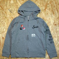 So Glad SKULL Zip Parka H・Gray