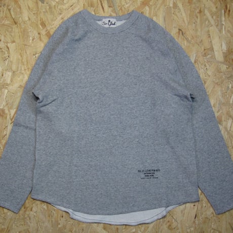 So Glad  Cut-Off Crew Neck Sweat Gray
