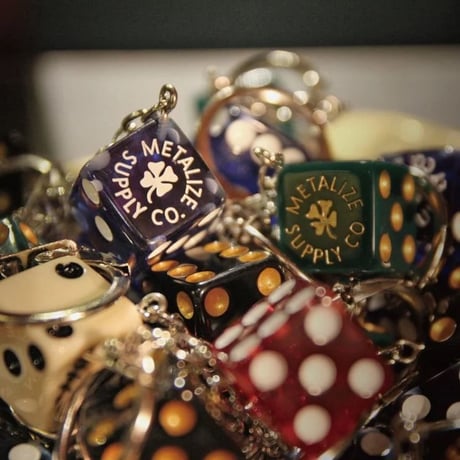 Lucky Clover Dice Keychain