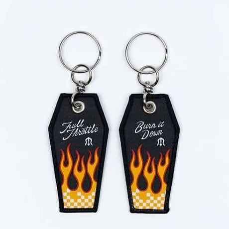 Retro strap keychain