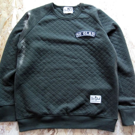 So Glad Knit Quilt Sweat Kahki
