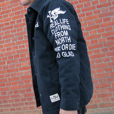 So Glad SKULL Deck Jacket Navy