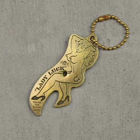 "Lady Luck"Nude girl opener key ring