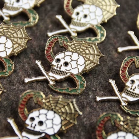 "SKULL SNAKE" Souvenir Pin Set
