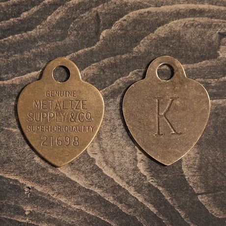 Lucky Brass Tag (Heart)