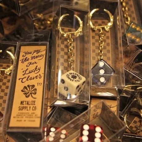 Lucky Clover Dice Keychain