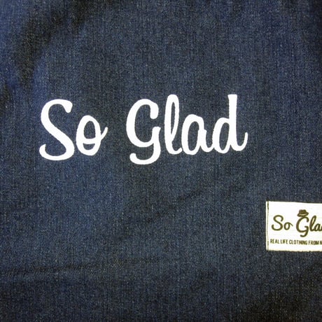 So Glad Denim Large Tote Bag