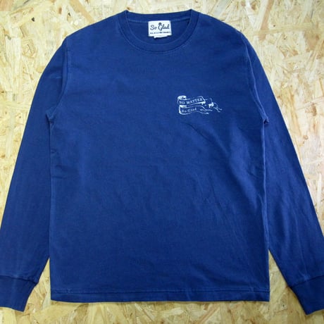No Matter Pigmento Dye L/S TEE V・Navy