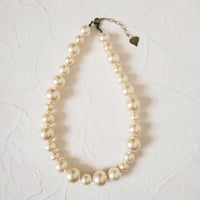 大粒のパールネックレス　N163