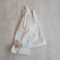 サテングローブショート・アンティークコサージュIV　G107IV