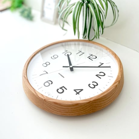 【名入れ付き】KATOMOKU muku clock 16 オーク km-113OA 木製 掛け時計