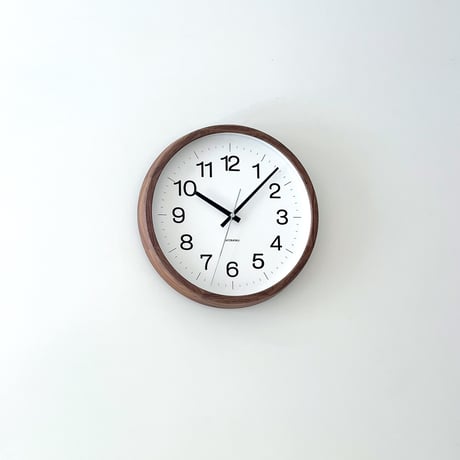 【名入れ付き】KATOMOKU muku clock 16 ウォールナット km-113WA 木製 掛け時計