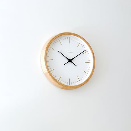 【名入れ付き】 KATOMOKU muku clock 18 オーク km-129OA 木製 掛け時計