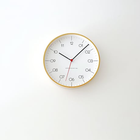 【名入れ付き】 KATOMOKU plywood clock 24 ナチュラル km-150NAS 木製 掛け時計