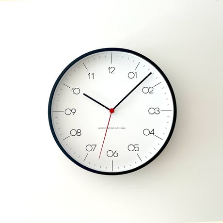 【名入れ付き】 KATOMOKU plywood clock 24 ブラック km-150BKS 木製 静音