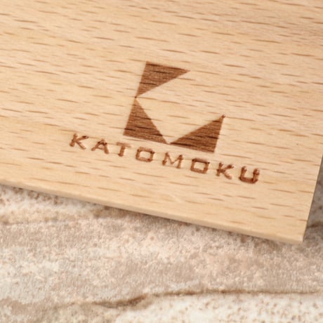 【名入れ付き】 KATOMOKU 捺印マット km-04 オレンジ 木製