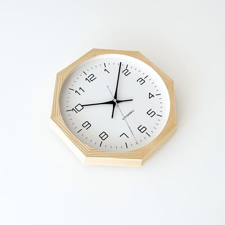 【名入れ付き】KATOMOKU muku clock 11 ナチュラル km-94NA8 木製 掛け時計