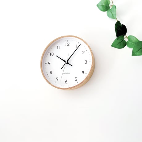 【名入れ付き】 KATOMOKU plywood clock 22 ブラック km-121BK 木製 掛け時計