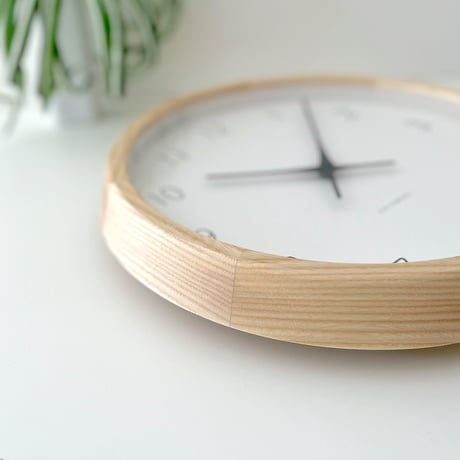 【名入れ付き】 KATOMOKU muku clock 7 ナチュラル km-60NA 木製 掛け時計