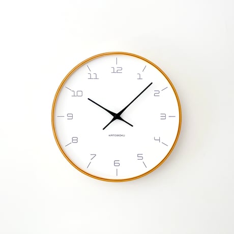 【名入れ付き】 KATOMOKU plywood clock 7 ナチュラル km-71NA 木製 掛け時計