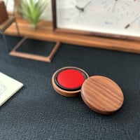 【名入れ付き】 KATOMOKU 朱肉50号 ウォールナット km-08WA