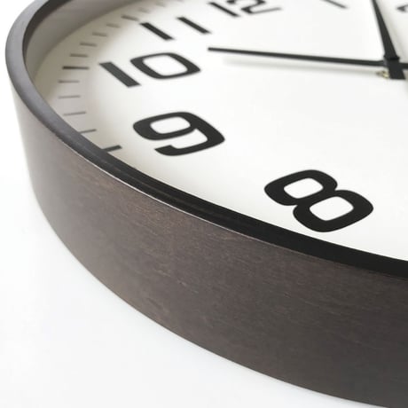 【名入れ付き】KATOMOKU plywood clock 15 ブラウン km-92BR ブラウン 木製 掛け時計