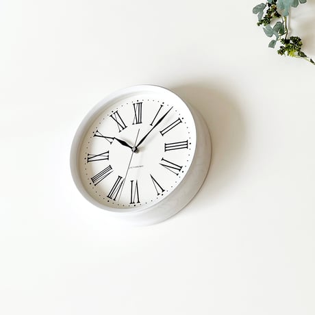 【名入れ付き】KATOMOKU muku  clock 5 ホワイト km-58WH 木製 掛け時計