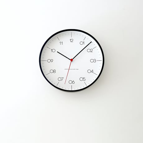 【名入れ付き】 KATOMOKU plywood clock 24 ブラック km-150BKS 木製 静音