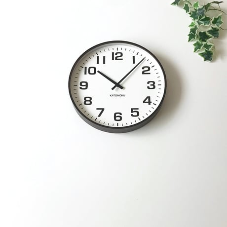 【名入れ付き】KATOMOKU plywood clock 15 ブラウン km-92BR ブラウン 木製 掛け時計